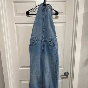 Denim Zara Halter Neck Jumpsuit